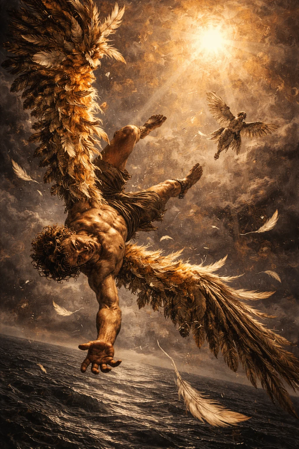 The Fall of Icarus – Flying Too Close to the Sun | Greek Mythology Guide - Greek Mythology Illustration