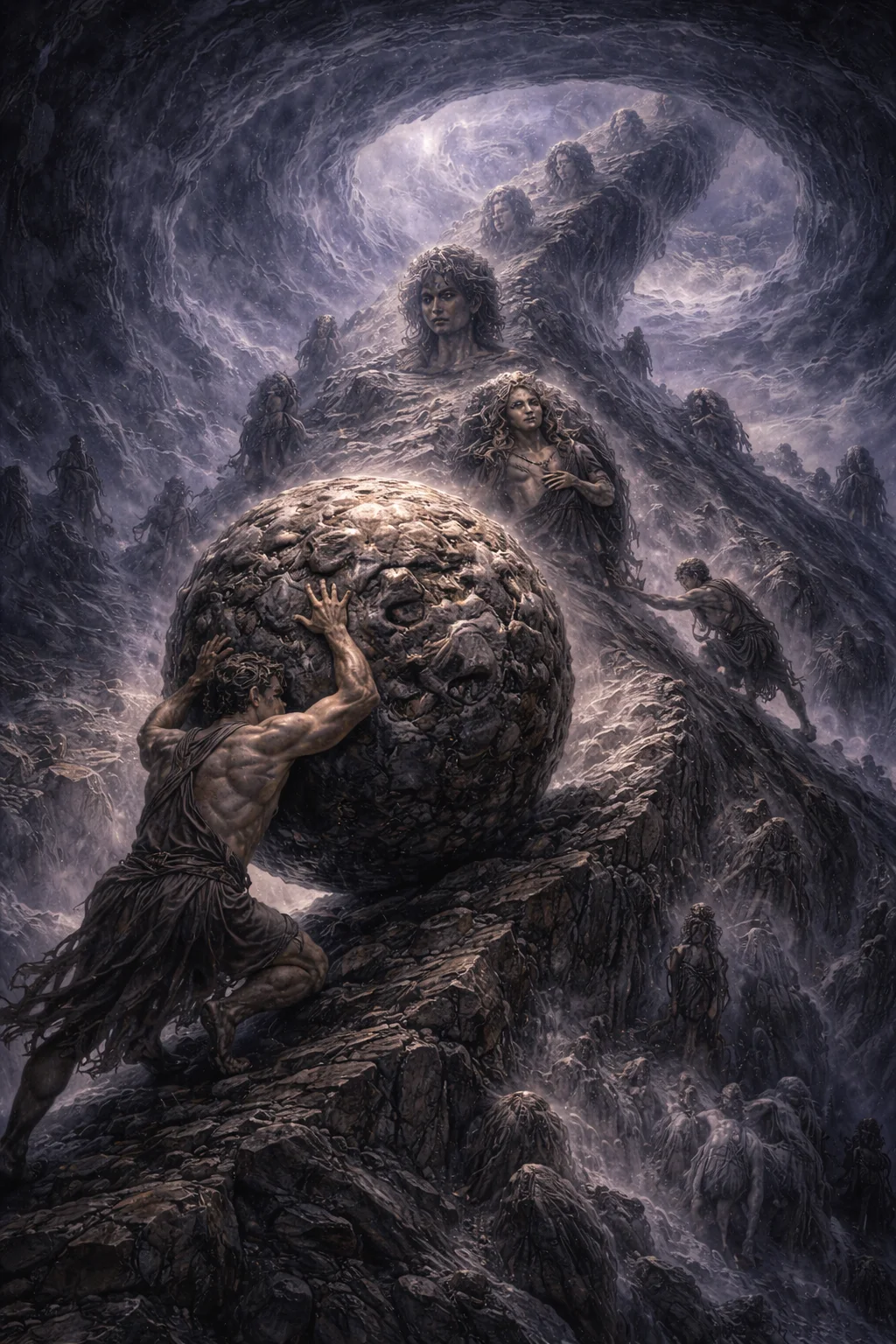 Sisyphus – The Man Who Cheated Death Twice | Greek Mythology Guide - Greek Mythology Illustration